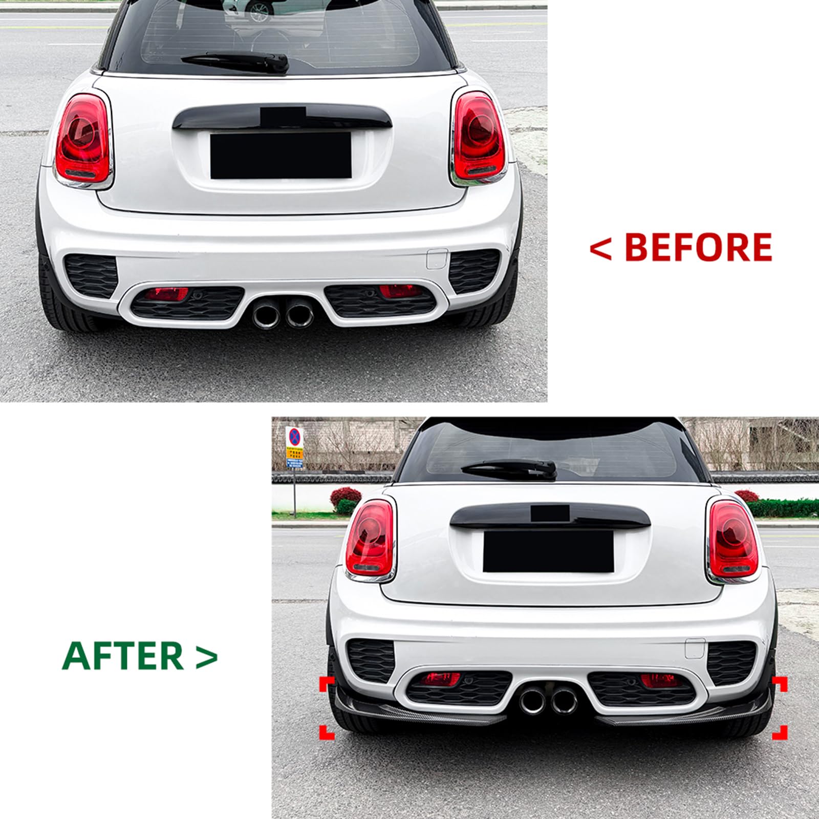 Amazon.co.jp: ミニクーパーF55 F56 F57 JCW 2014-2021用リアバンパー